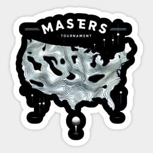 masters golf tournament Sticker